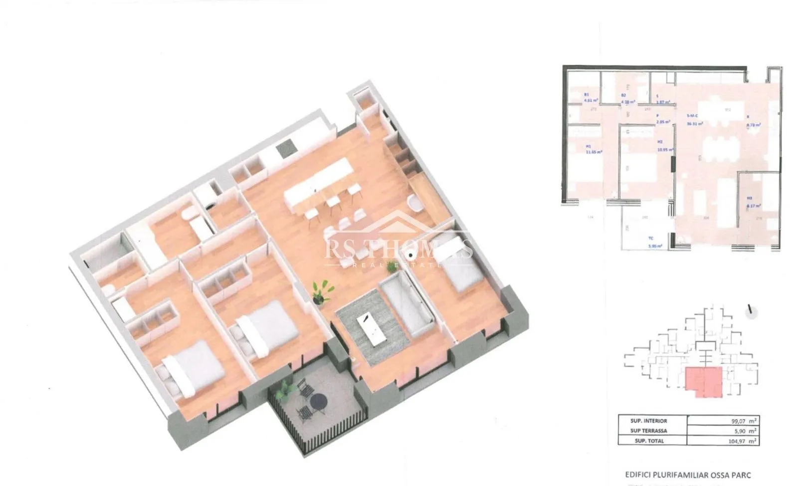 3-bedroom flat for sale in Encamp · 5 of 8